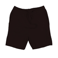 8520 Unisex Fleece Raw Edge Shorts brown