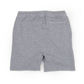 8520 Unisex Fleece Raw Edge Shorts grey