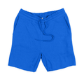 8520 Unisex Fleece Raw Edge Shorts royal