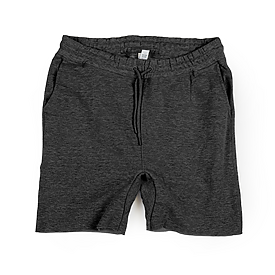 8520 Unisex Perfect Fleece Raw Edge Shorts dark grey