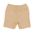 8520 Unisex Perfect Fleece Raw Edge Shorts tan