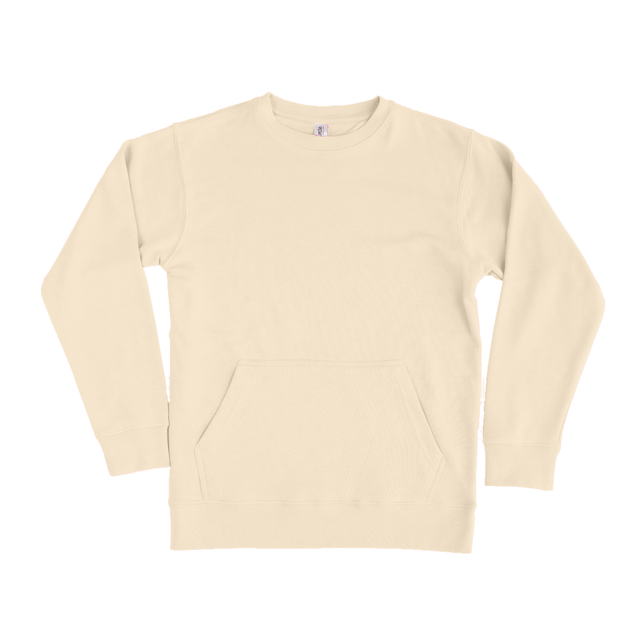 Unisex French Terry Crewneck Sweatshirt with Pocket 